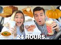 Eating ONLY Pumpkin Spice Foods For 24 Hours