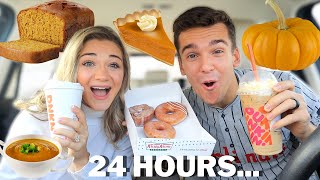 Eating ONLY Pumpkin Spice Foods For 24 Hours