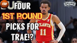 FOUR 1st Round Picks for TRAE YOUNG!? Spurs & Hawks Trade Scenario