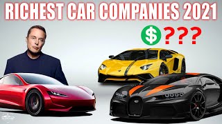 Top 15 Richest Car Companies In 2021 (By Market Cap)