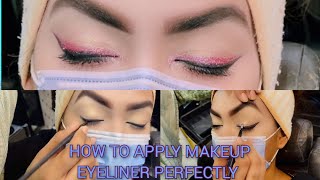 Wing Eyeliner Makeup Look / How to Apply Eyeliner Perfectly #eyeliner #makeup #tutorial #vilog #fyp