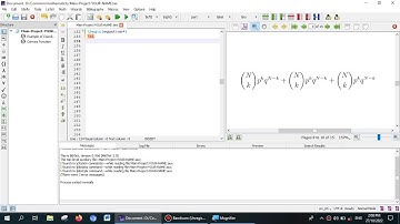How write binomial formula in latex