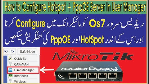How to Configure Hotspot + PppOE Server in User Manager v7 | Usermanager v7 complete configuration