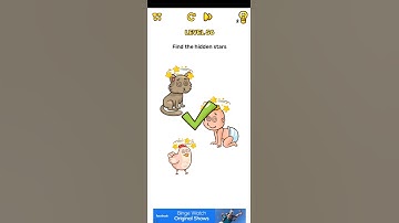 Brain blow level 56 Find the hidden stars