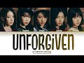 Le sserafim   unforgiven feat nile rodgers color coded lyrics hanromeng