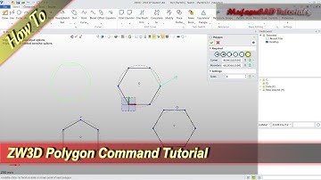 ZW3D Polygon Command Basic Tutorial For Beginner