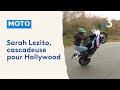 Sarah lezito cascadeuse  moto et doubleuse pour hollywood