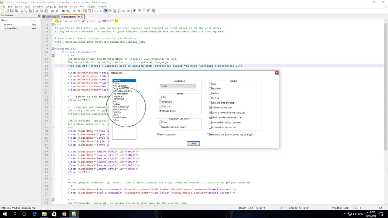 How To Disable Function parameters hint on input In Notepad++ - YouTube