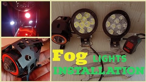 Fog Light Installation For Bike || Apache RTR 160 4V || New Tricks For Installing Fog Lights ||