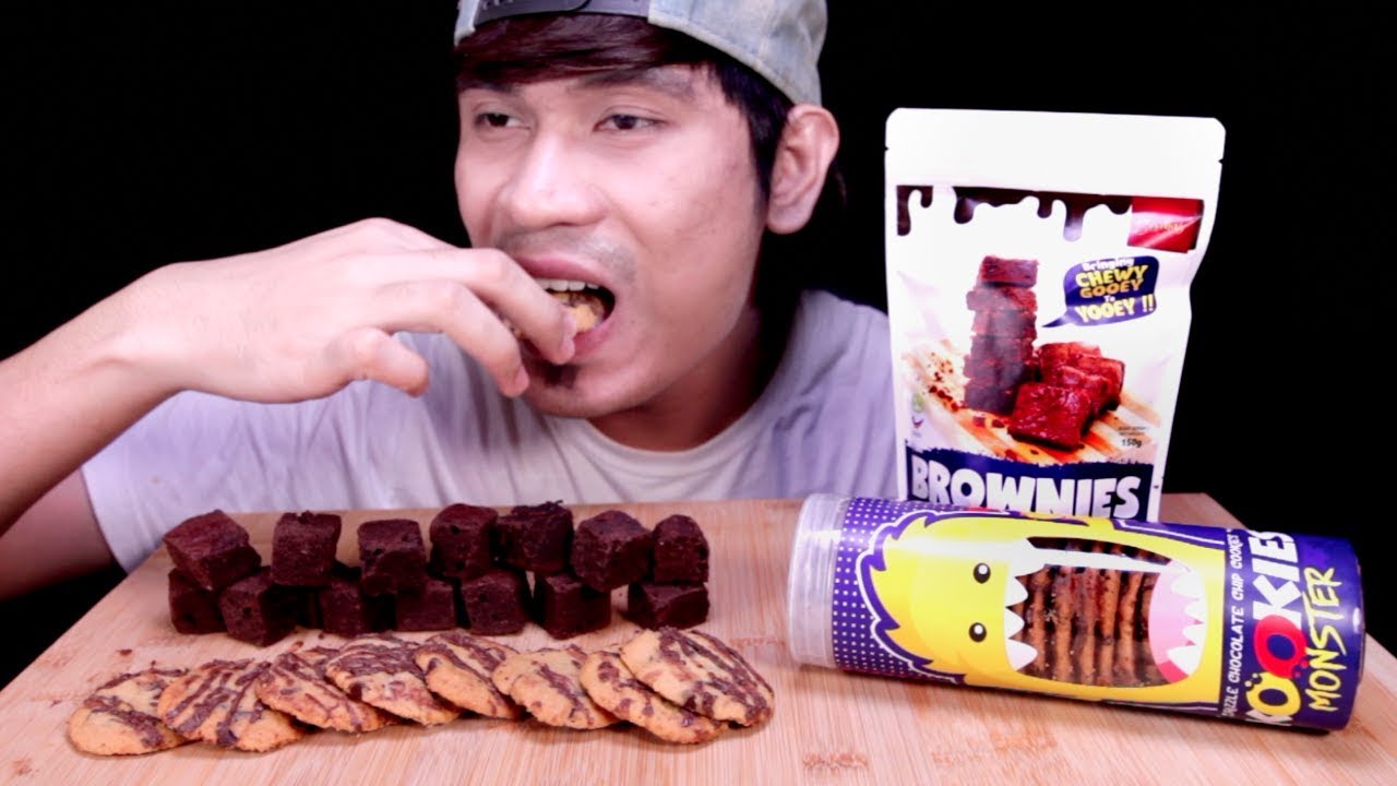 ASMR : CHOCOLATE BROWNIE COOKIES | NO TALKING | ASMR MALAYSIA - YouTube