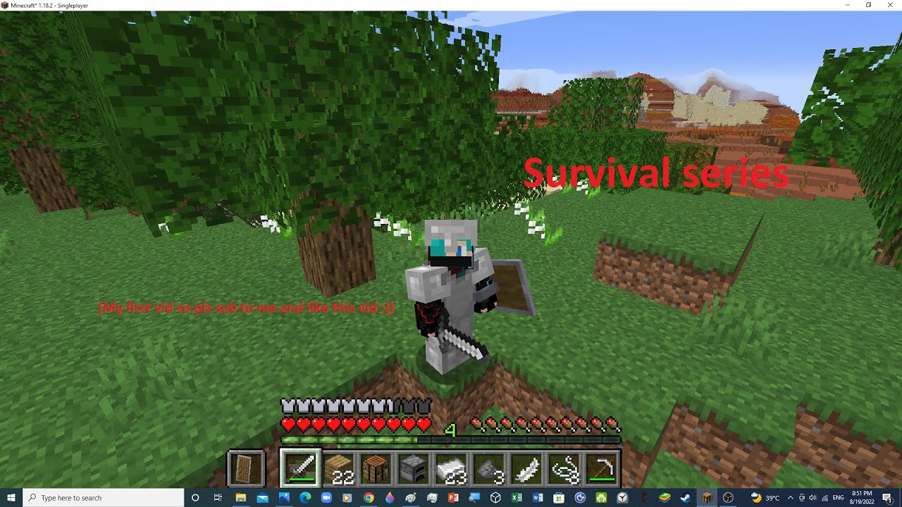My first survival series - YouTube