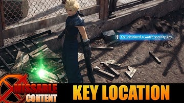 FF7 REMAKE - Just Flew In From The Graveyard Key Location (Chapter 3 Side Mission)