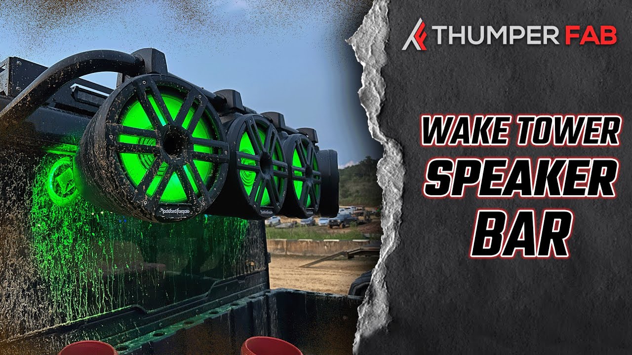 Thumper Fab Wake Tower Speaker Bar for your UTV and SXS! YouTube