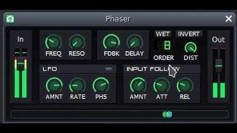 LMMS Phaser Demo #2 (Effect I programmed for LMMS)
