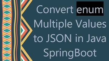 Convert enum Multiple Values to JSON in Java SpringBoot