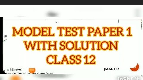 Model test paper 1 class 12  |term 1 revision #chemistry #pseb #psebboardexam #term1