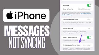 How to Fix Messages Not Syncing Between iPhone and iPad 2024