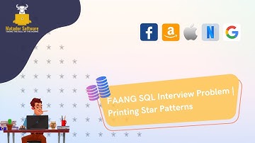 An Unusual SQL Question From FAANG Interviews | Print The Star Pattern
