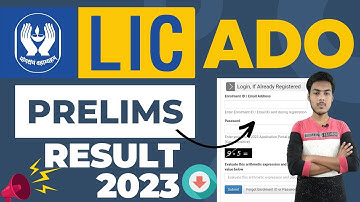 lic ado result 2023 | lic ado prelims result 2023 | ado result lic