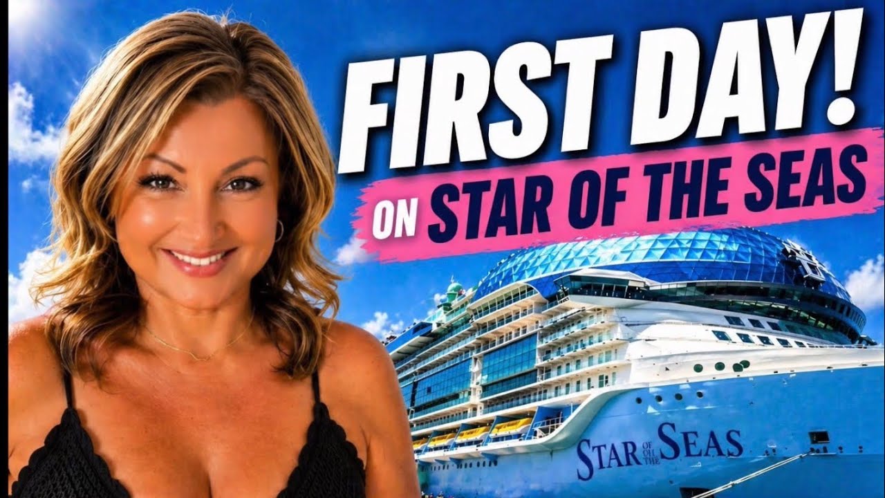 Boarding Day on Star of the Seas-Embarkation, Cabin Tour, Food & Balloon Drop!
