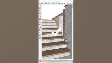 ✅Master the art of stair design in Sketchup with MAJ Stairs 😉 #shorts #sketchup #majstair