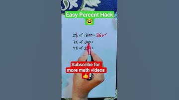 Find Percentage in Seconds | Percentage Problems - Tricks and Shortcuts 🔥 #math #percents