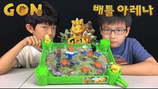 2인용 대결 슈팅 게임 GON 배틀 아레나 ♡  곤 애니메이션 피규어 10종 포함 인기 보드게임 Gon Battle Arena Board Game | 마이린TV MyLynn TV screenshot 5