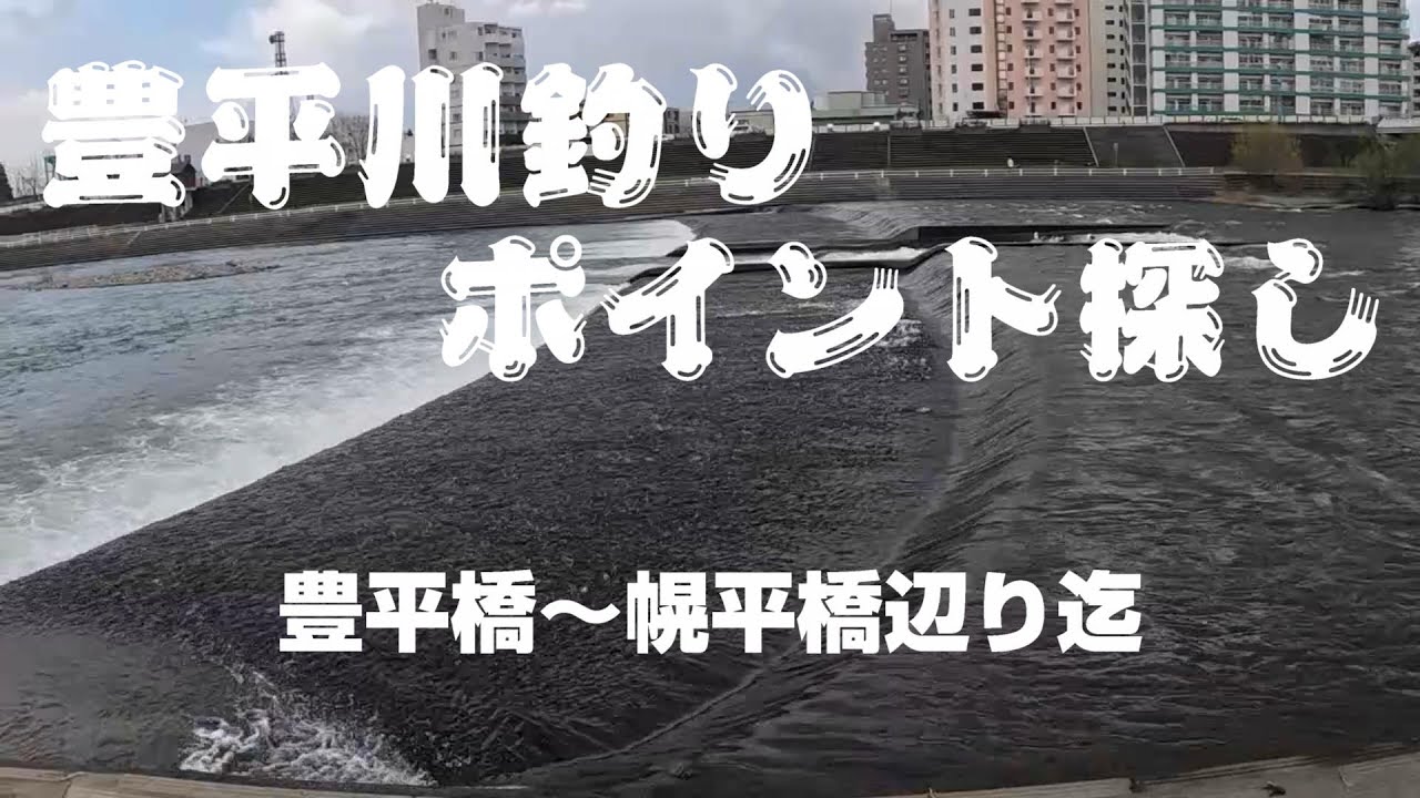 【Vlog】豊平川釣りポイント探し 豊平橋～幌平橋辺り迄 2023年4月23日