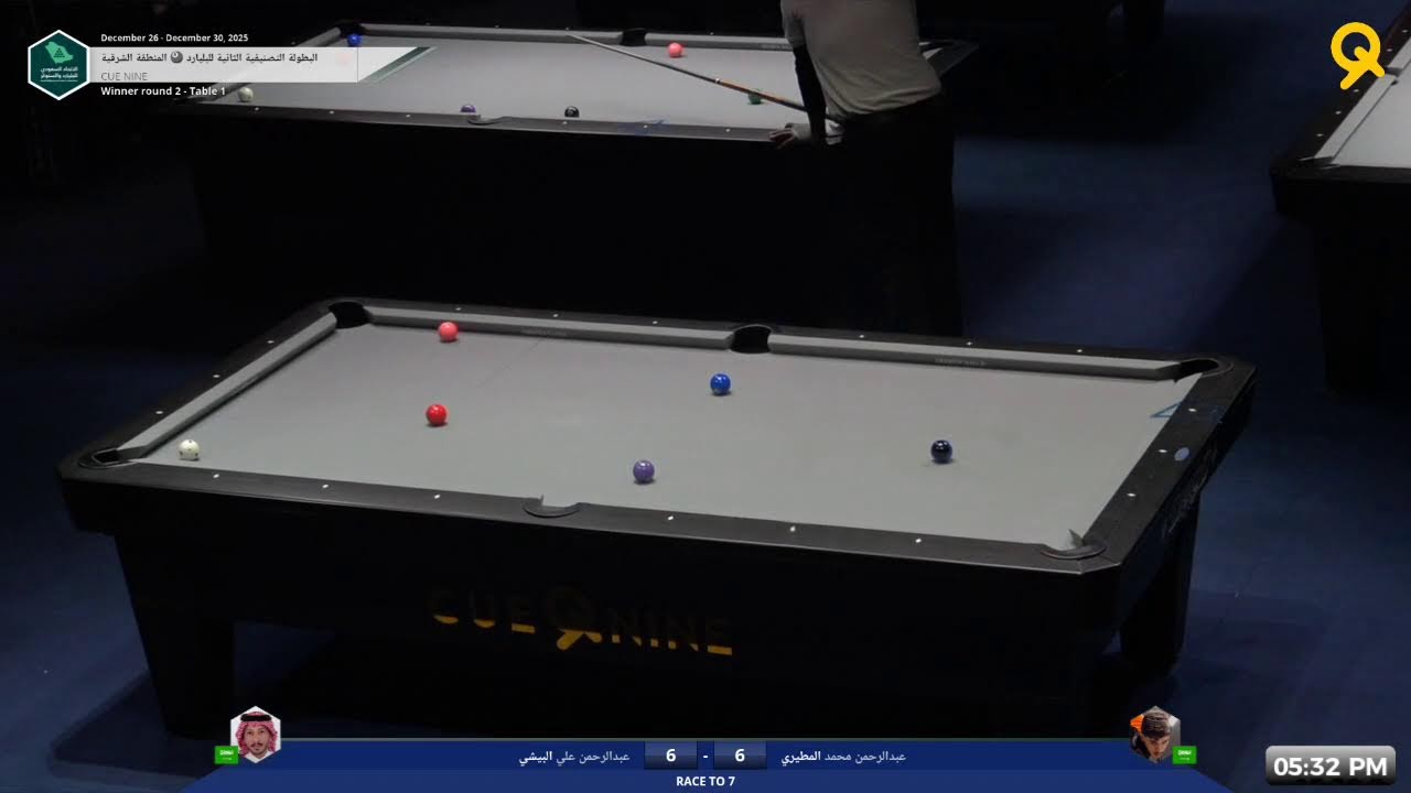 البطولة التصنيفية الثانية للبلياردو - المنطقة الشرقية  2025