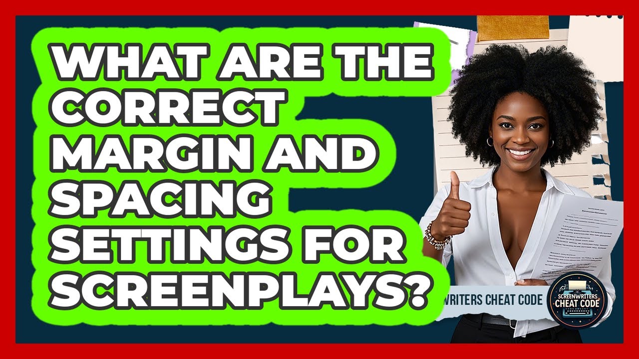 What Are The Correct Margin And Spacing Settings For Screenplays? - Screenwriter's Cheat Code