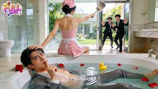 CEO diburu pembunuh! Tapi ART miskin sembunyikan dia di bathtub & selamatkan dia! Cinta datang!