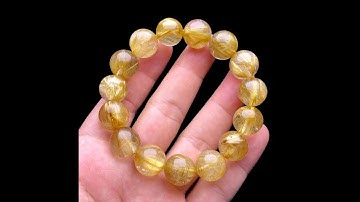 Vòng tay - Thạch Anh Tóc Vàng Bã Mía #VTV-220905-01