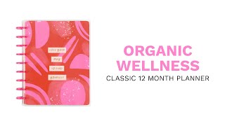 2024 Organic Wellness Happy Planner - Classic Wellness Layout - 12 Months | PPCD12-371