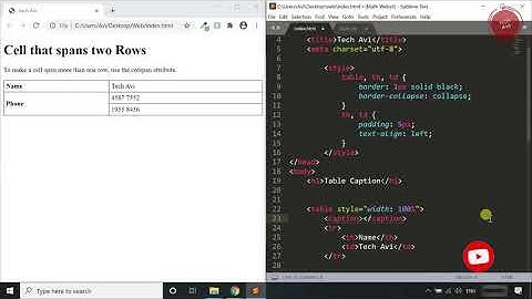 HTML Table   Add a Caption