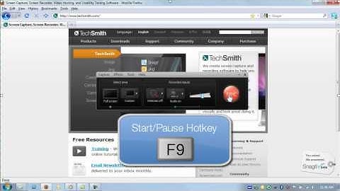 Camtasia 7 Tutorial - Ep 1. Full Screen Recording