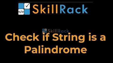 Check if a given string is a palindrome