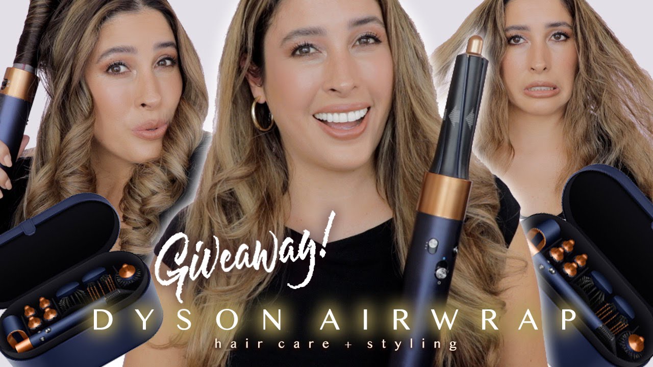 DYSON AIRWRAP Complete HOW TO STYLE + HAIR CARE ROUTINE for Color Treated Hair & GIVEAWAY 🎉