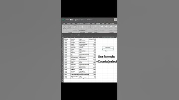 How to do counta function in #excel #shortfeed #basic