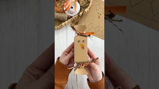 ✂️DIY Paper Turkey Treat Box! #papercrafts