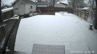 Snowfall Timelapse 3-27-2023