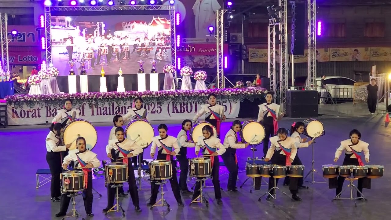 #วงโยธวาทิตโรงเรียนดัดดรุณี Korat Band Of Thailand 2025 #KBOT2025 Percussion Ensemble