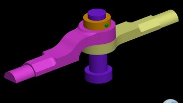 3D ASSEMBLED & SECTIONED VIEW OF KNUCKLE JOINT