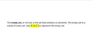 Algebra 1 3-5 Working With Sets: Problem 3 - Finding Subsets