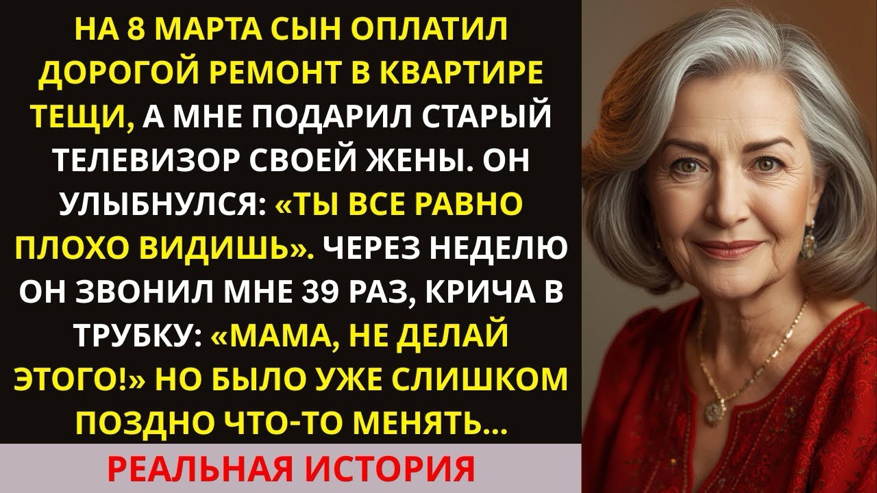 На 8 Марта сын сделал теще шикарный ремонт, а мне — старый телевизор. Но то, что я сделала в ответ….