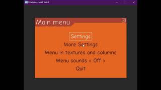 pygame-menu — A menu for pygame. Simple, and easy to use