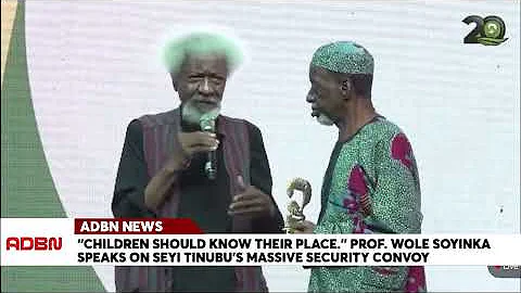 “Children Should Know Their Place.” Prof. Wole Soyinka On Seyi Tinubu’s Massive Security Convoy