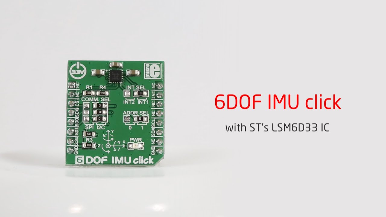 6 DOF IMU click - Example - YouTube