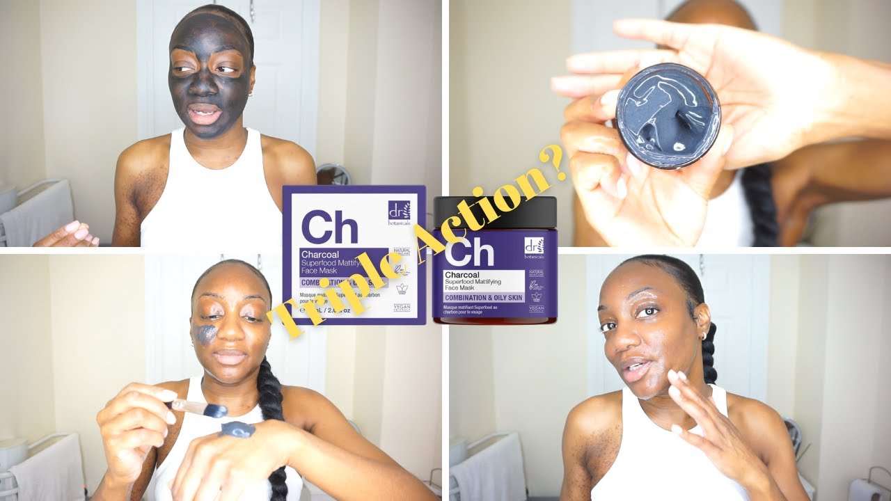 CHARCOAL FACE MASK | TRIPLE ACTION & MATTIFYING SKINCARE AT HOME Ft Dr Botanicals