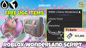 [EVENT] Roblox Wonderland Infinite Tickets Script | Free UGC Items - Hydrogen and Fluxus Roblox