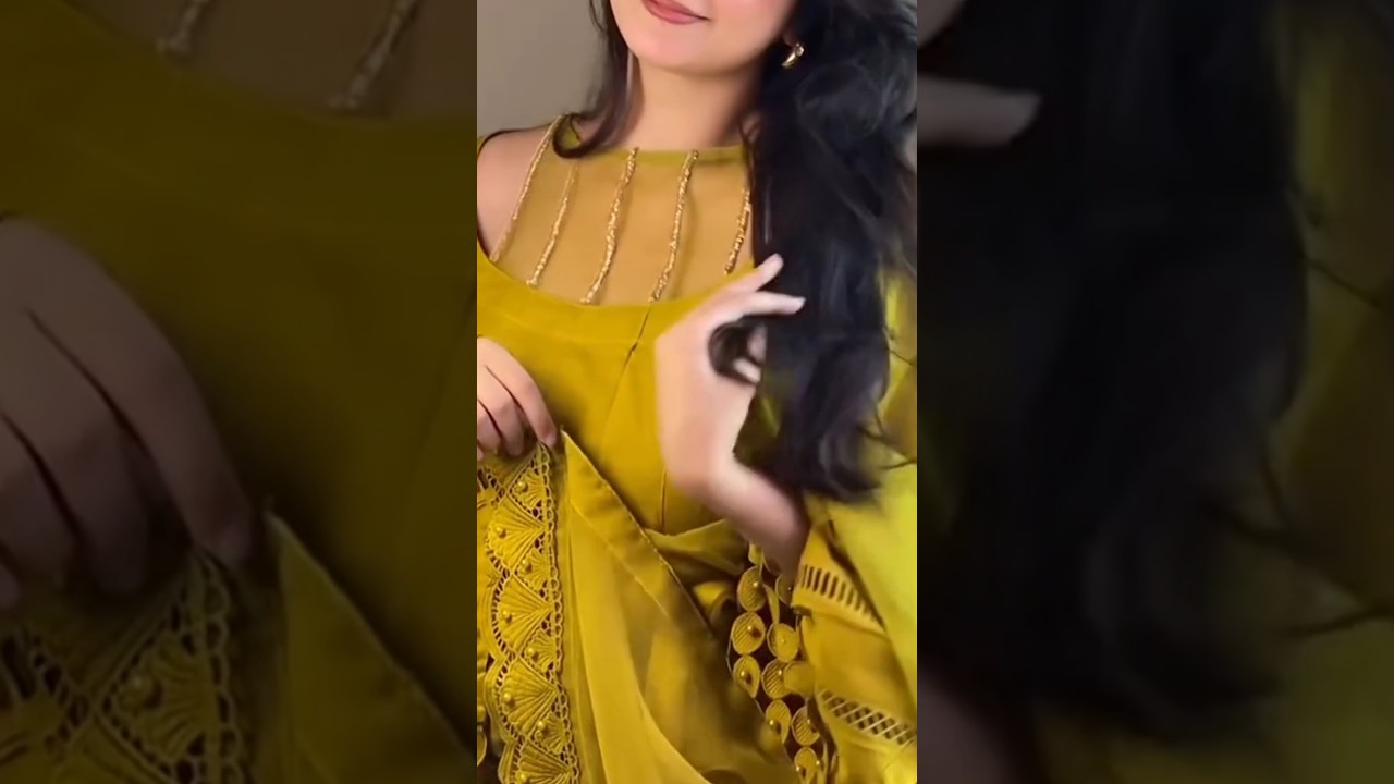 💛आप और भी खूबसूरत लगोगे 😍 Designer Cordset Stitching Lace Se Design kiya Suit 